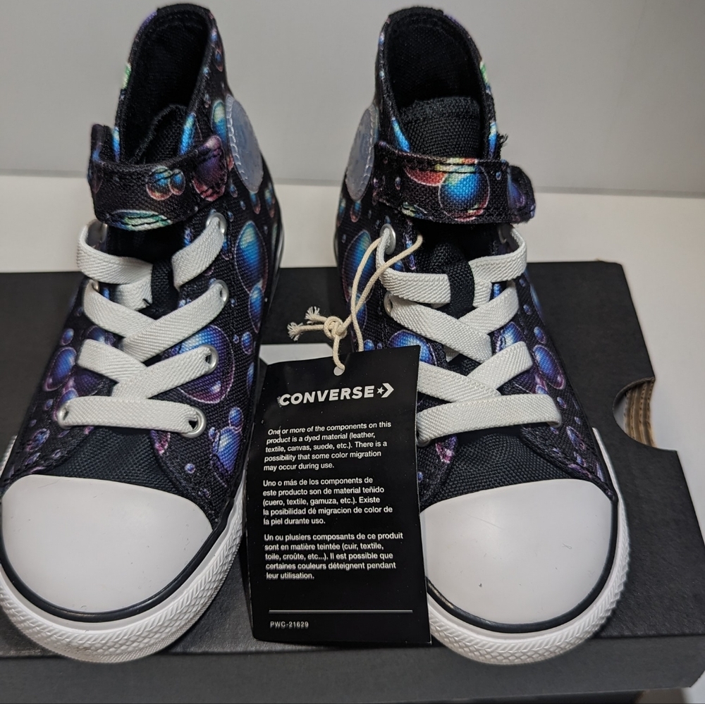 Converse Chuck Taylor All Star High Top Sneakers With Bubble Print Size 9 infant